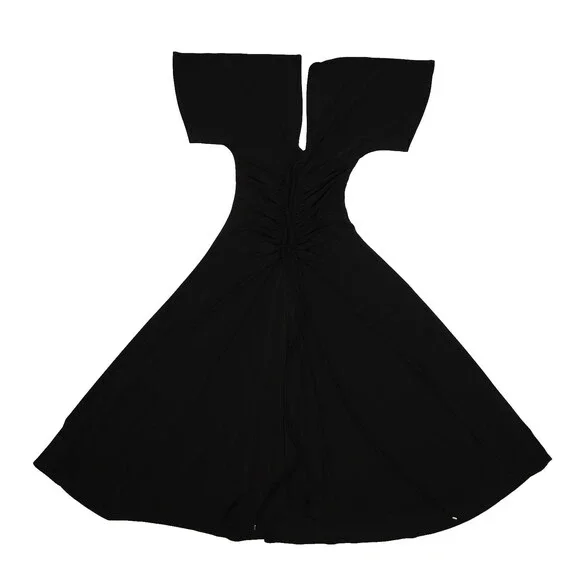 white house black market womens dresses Off-Shoulder Long A-Line Prom Dress Bahama Blue / 10